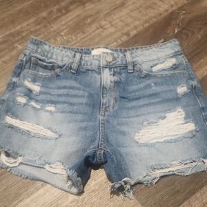 KANCAN HIGHRISE 27 DENIM SHORTS
